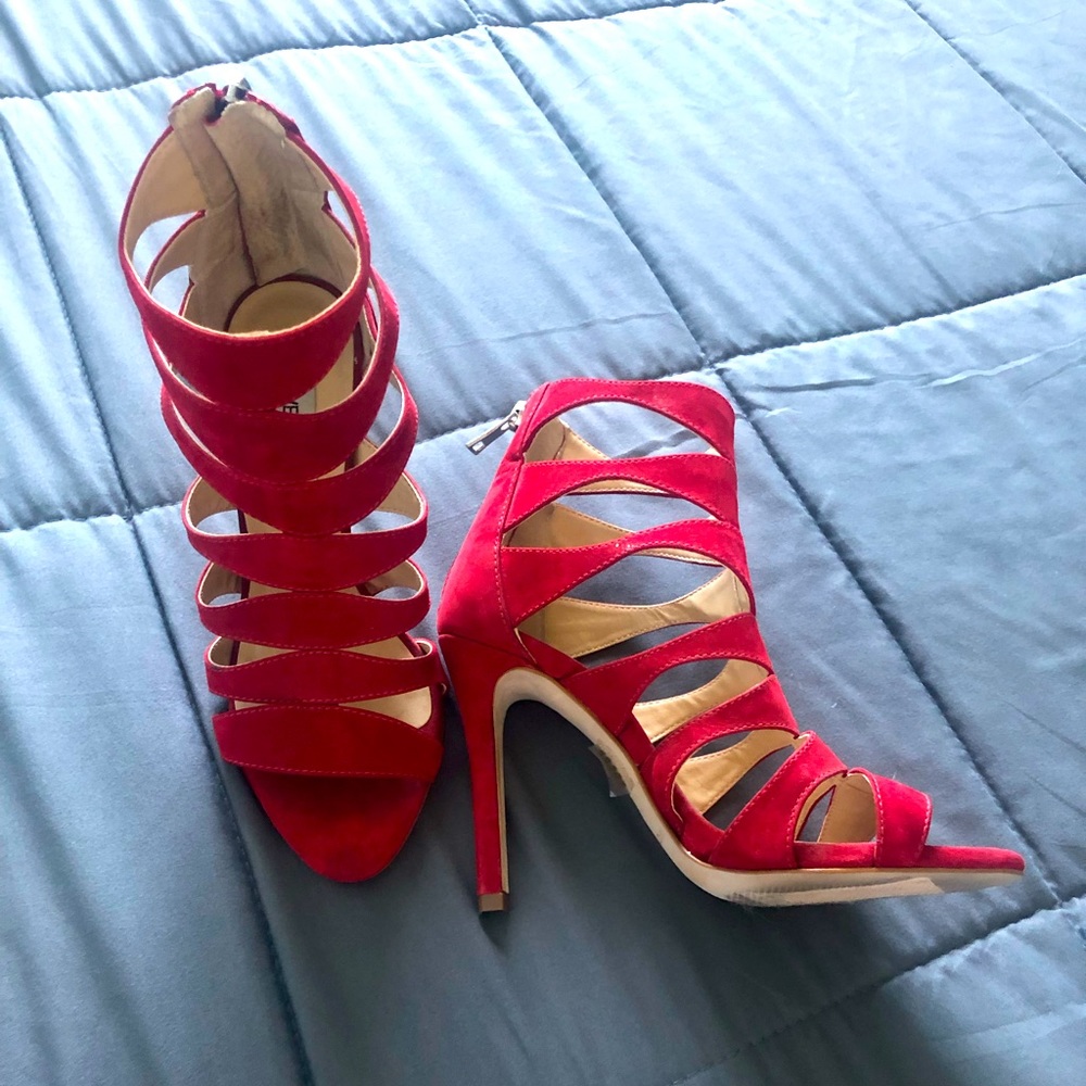 Red Steve Madden Heels Size 5